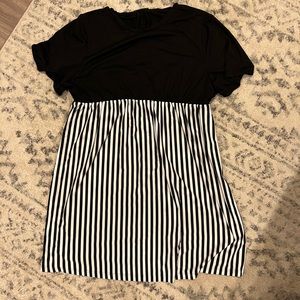 Womens black and white dress
